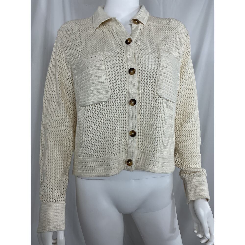 La Ligne‎ Cream Knit Jacket - Picture 2 of 4